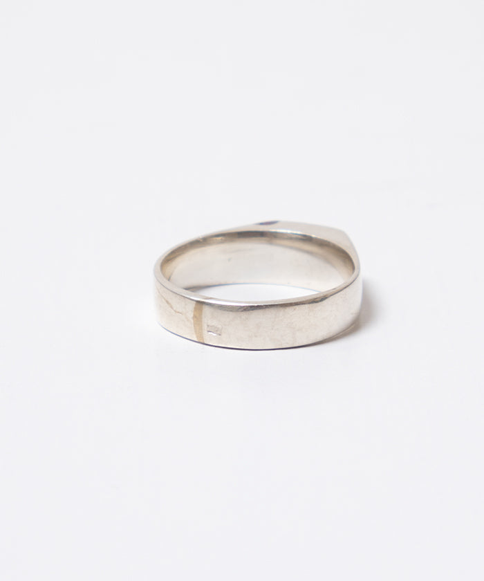 TOUAREG SILVER RING EBONY WOOD - 1