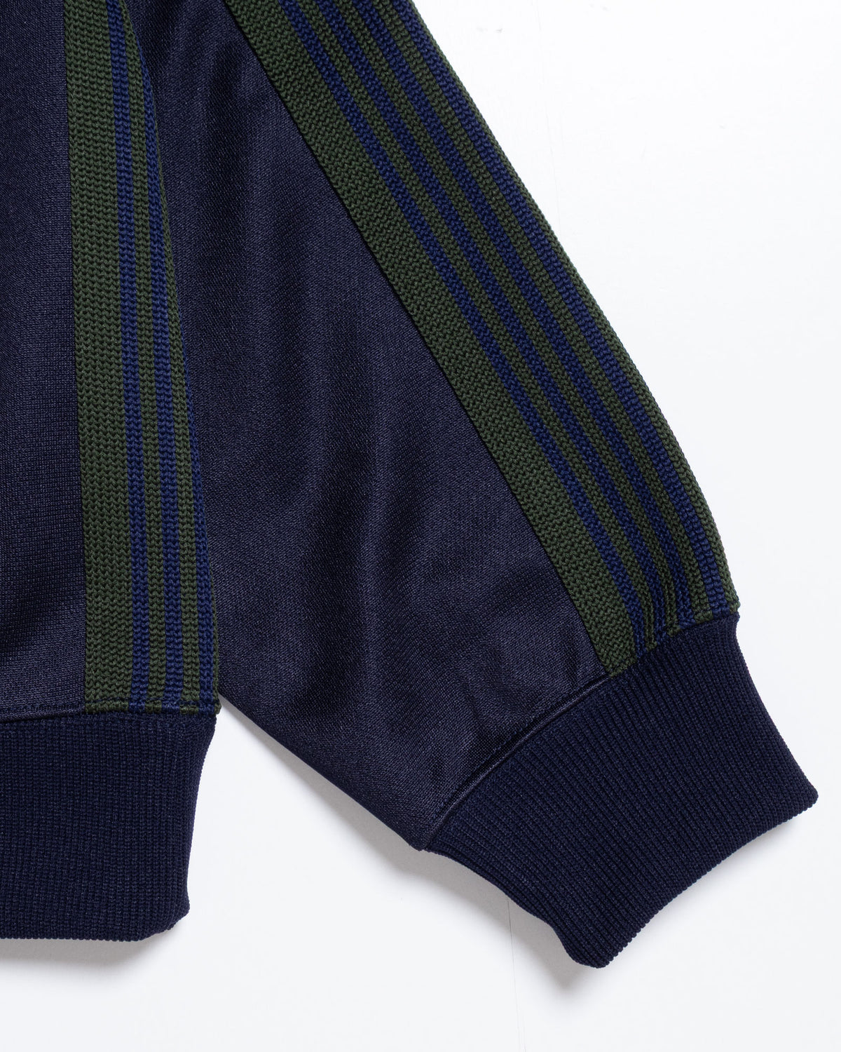 TRACK CREW NECK SHIRT POLY SMOOTH - NAVY