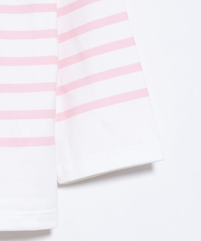 【OUTIL】TRICOT HABAS - OFF × CRYSTAL ROSE / ウティ ボーダー バスクシャツ 2025AW 2025秋冬 正規取扱店 神奈川 鎌倉 オンラインショップ 通販