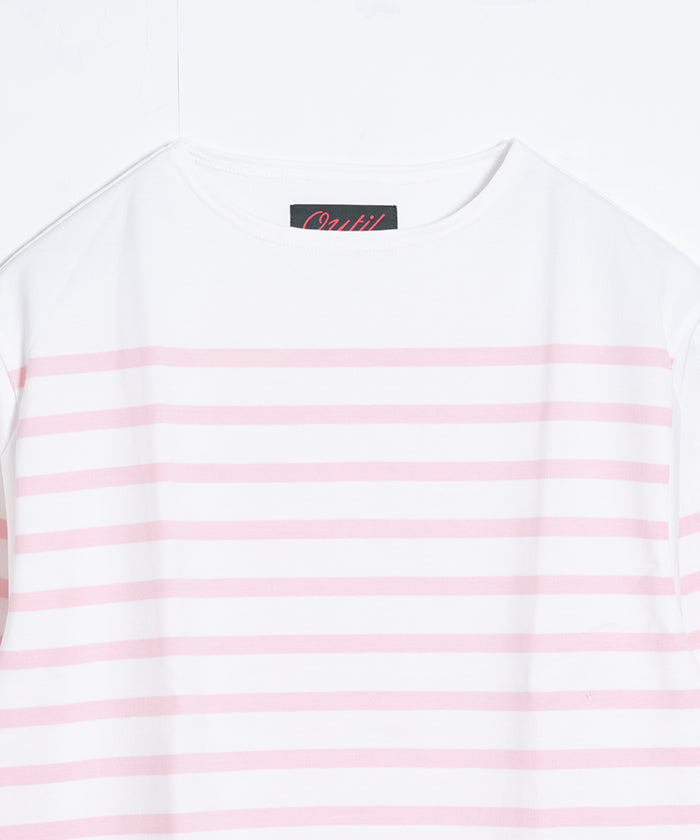 【OUTIL】TRICOT HABAS - OFF × CRYSTAL ROSE / ウティ ボーダー バスクシャツ 2025AW 2025秋冬 正規取扱店 神奈川 鎌倉 オンラインショップ 通販