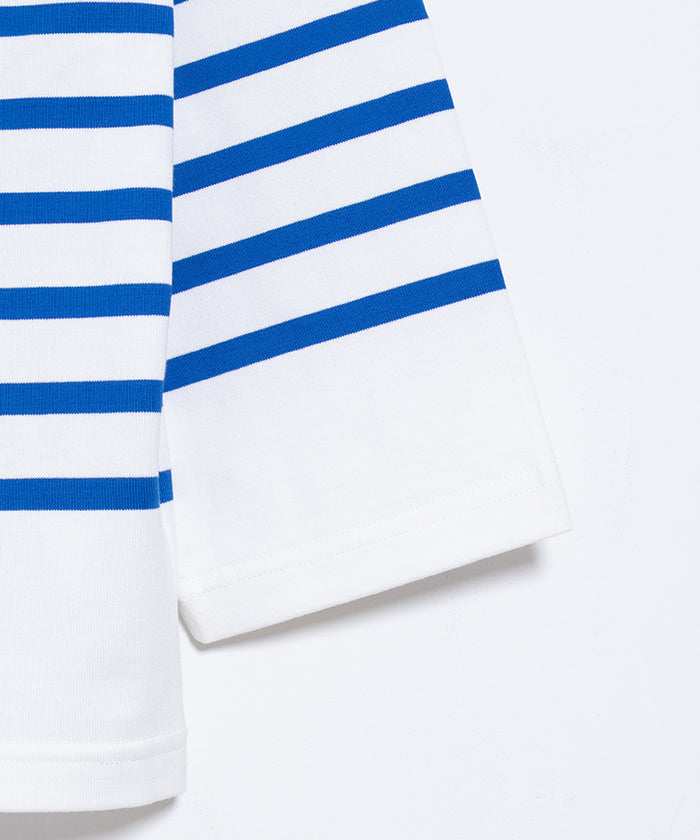 【OUTIL】TRICOT HABAS - OFF × NATURAL BLUE / ウティ ボーダー バスクシャツ ブルー 2025AW 2025秋冬 正規取扱店 神奈川 鎌倉 オンラインショップ 通販