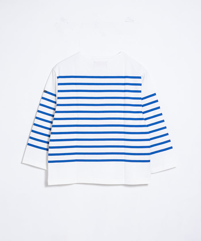 【OUTIL】TRICOT HABAS - OFF × NATURAL BLUE / ウティ ボーダー バスクシャツ ブルー 2025AW 2025秋冬 正規取扱店 神奈川 鎌倉 オンラインショップ 通販