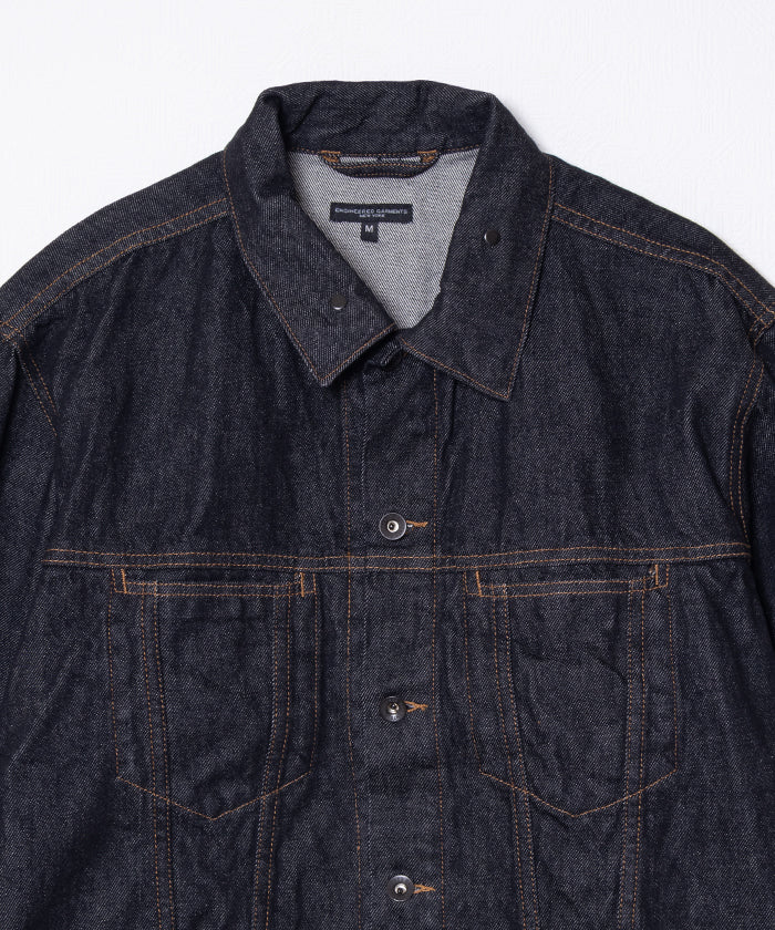 TYPE5 JEAN JACKET 14OZ CONE DENIM - BLACK