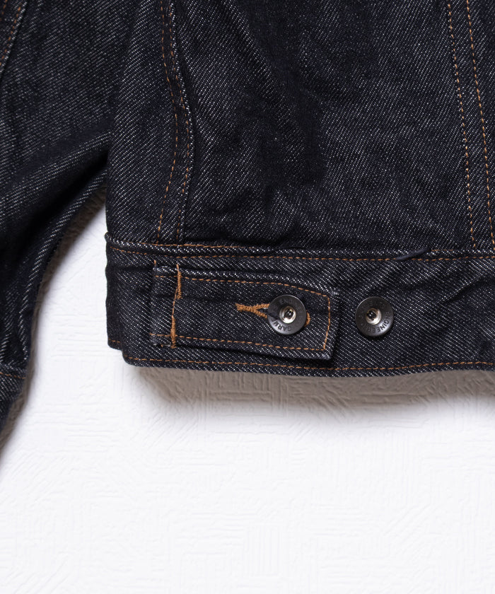 TYPE5 JEAN JACKET 14OZ CONE DENIM - BLACK