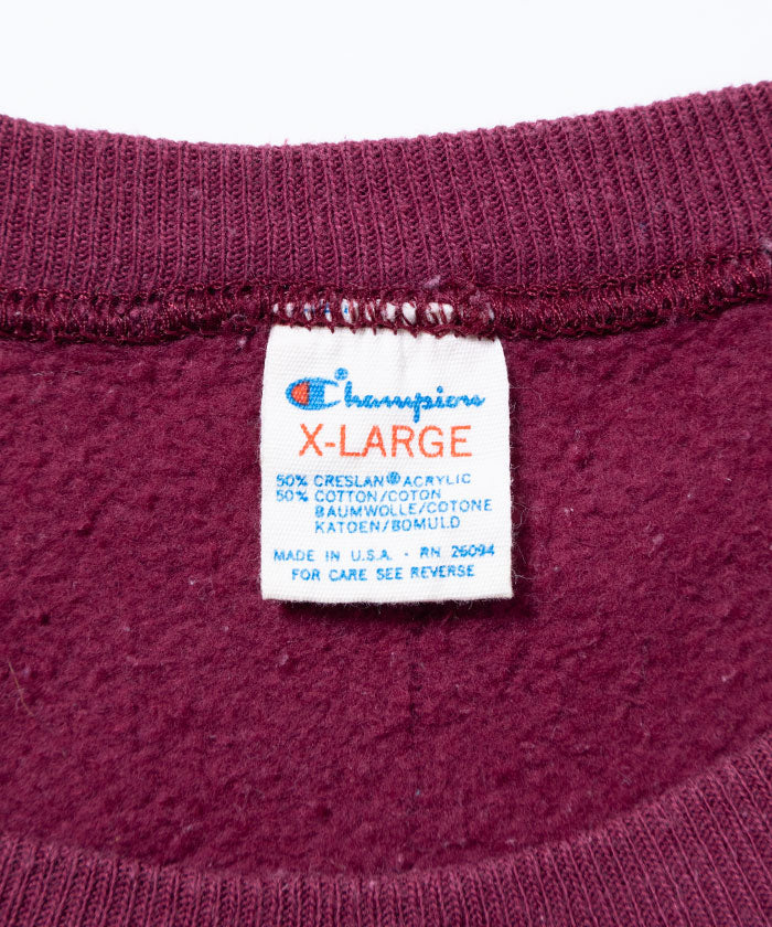 1980's CHAMPION SWEATSHIRT MADE IN USA UNIVERSITY SCHOOL / アメリカ製 チャンピオン クルーネックスウェット ヴィンテージ ビンテージ 古着