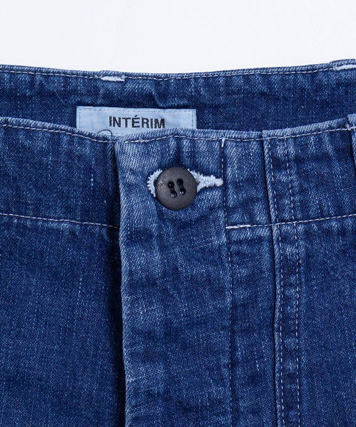 【INTERIM】USED SLUB YARN DENIM BAKER PANTS / インテリム ユーズド スラブヤーン デニム ベイカーパンツ デニムパンツ ユーズドウォッシュ 2025SS 2025春夏 正規取扱店 神奈川 鎌倉オンラインショップ 通販