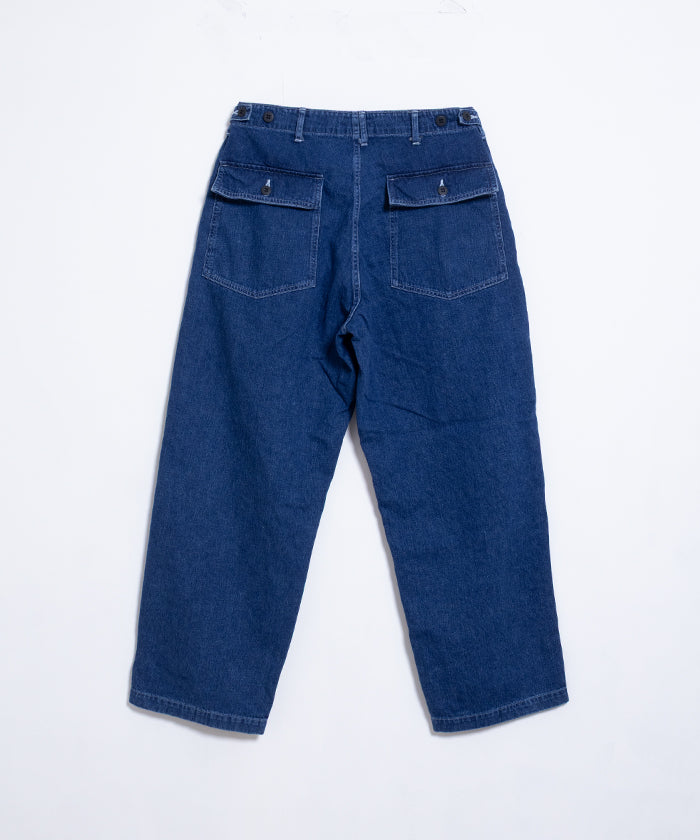 【INTERIM】USED SLUB YARN DENIM BAKER PANTS / インテリム ユーズド スラブヤーン デニム ベイカーパンツ デニムパンツ ユーズドウォッシュ 2025SS 2025春夏 正規取扱店 神奈川 鎌倉オンラインショップ 通販