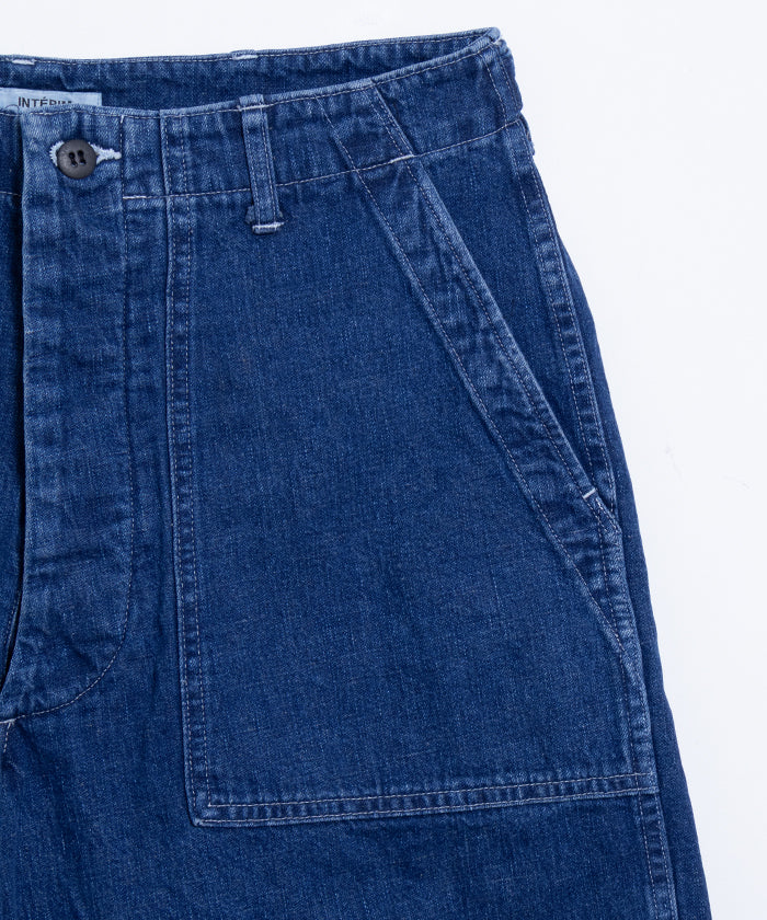 【INTERIM】USED SLUB YARN DENIM BAKER PANTS / インテリム ユーズド スラブヤーン デニム ベイカーパンツ デニムパンツ ユーズドウォッシュ 2025SS 2025春夏 正規取扱店 神奈川 鎌倉オンラインショップ 通販