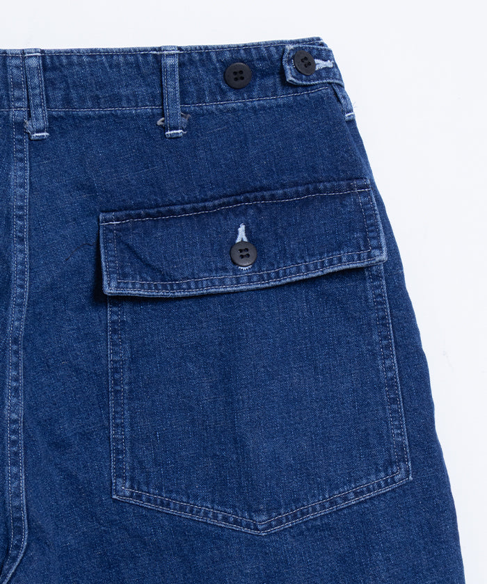 【INTERIM】USED SLUB YARN DENIM BAKER PANTS / インテリム ユーズド スラブヤーン デニム ベイカーパンツ デニムパンツ ユーズドウォッシュ 2025SS 2025春夏 正規取扱店 神奈川 鎌倉オンラインショップ 通販