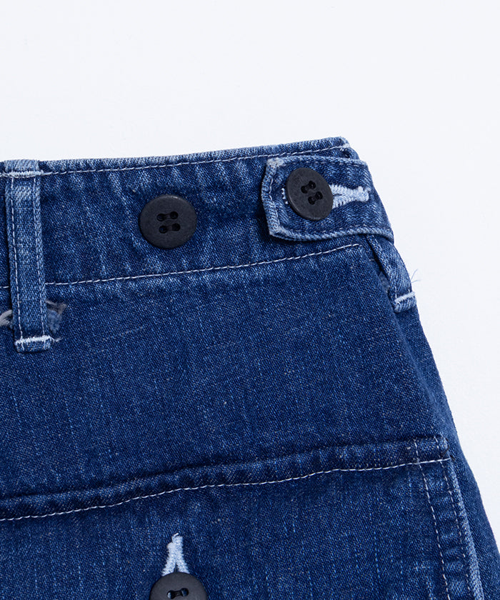 【INTERIM】USED SLUB YARN DENIM BAKER PANTS / インテリム ユーズド スラブヤーン デニム ベイカーパンツ デニムパンツ ユーズドウォッシュ 2025SS 2025春夏 正規取扱店 神奈川 鎌倉オンラインショップ 通販