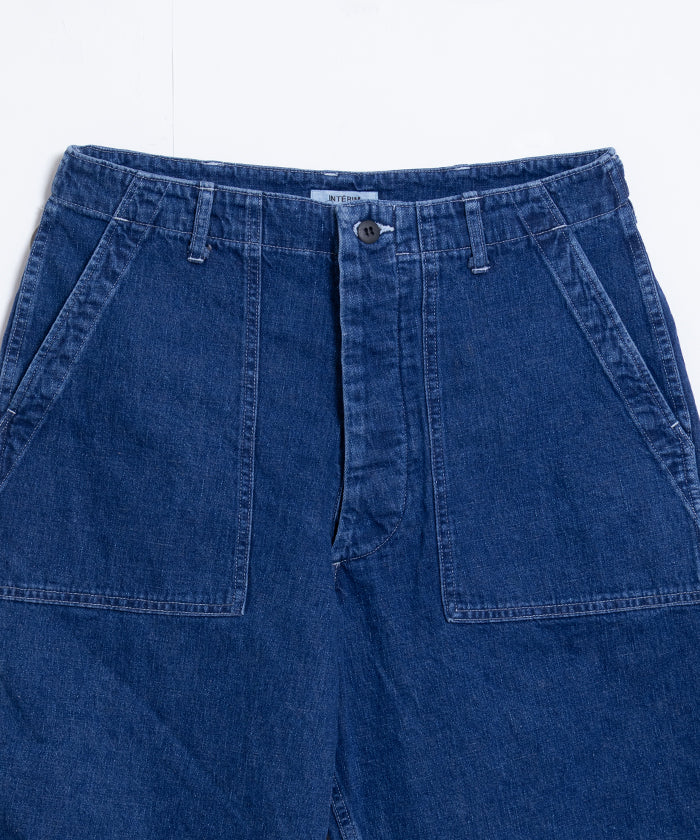 【INTERIM】USED SLUB YARN DENIM BAKER PANTS / インテリム ユーズド スラブヤーン デニム ベイカーパンツ デニムパンツ ユーズドウォッシュ 2025SS 2025春夏 正規取扱店 神奈川 鎌倉オンラインショップ 通販