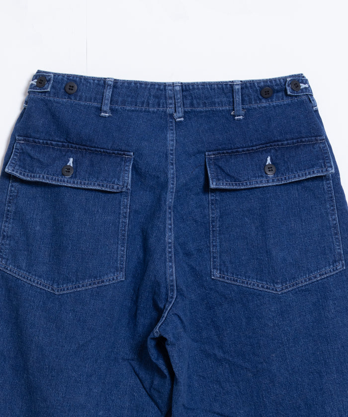 【INTERIM】USED SLUB YARN DENIM BAKER PANTS / インテリム ユーズド スラブヤーン デニム ベイカーパンツ デニムパンツ ユーズドウォッシュ 2025SS 2025春夏 正規取扱店 神奈川 鎌倉オンラインショップ 通販