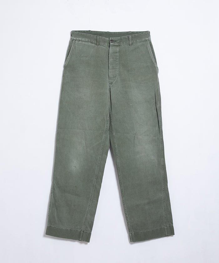 1950's USMC P-53 HBT PANTS / アメリカ海兵隊 P-53 ヘリンボーンツイルパンツ ヴィンテージ ビンテージ 古着 軍モノ 軍パン 実物 オンラインショップ 通販
