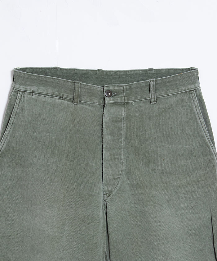 1950's USMC P-53 HBT PANTS / アメリカ海兵隊 P-53 ヘリンボーンツイルパンツ ヴィンテージ ビンテージ 古着 軍モノ 軍パン 実物 オンラインショップ 通販
