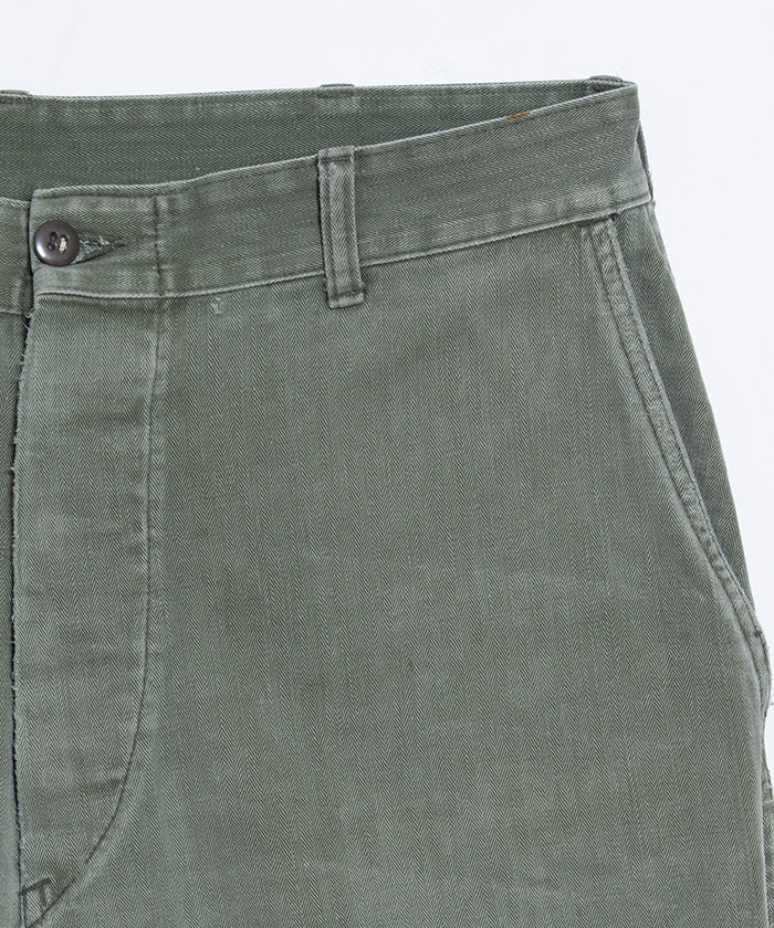 1950's USMC P-53 HBT PANTS / アメリカ海兵隊 P-53 ヘリンボーンツイルパンツ ヴィンテージ ビンテージ 古着 軍モノ 軍パン 実物 オンラインショップ 通販