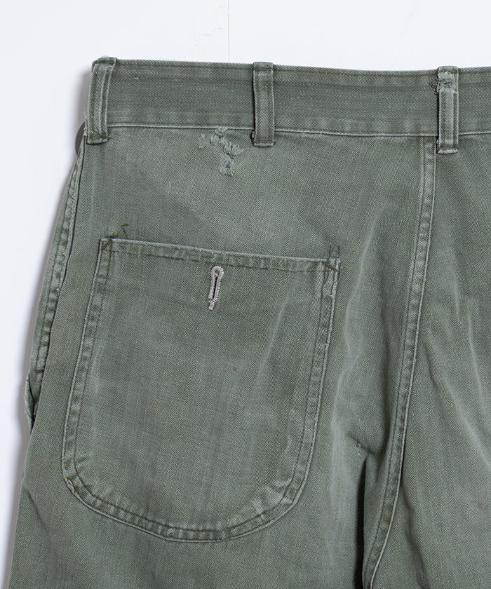 1950's USMC P-53 HBT PANTS / アメリカ海兵隊 P-53 ヘリンボーンツイルパンツ ヴィンテージ ビンテージ 古着 軍モノ 軍パン 実物 オンラインショップ 通販