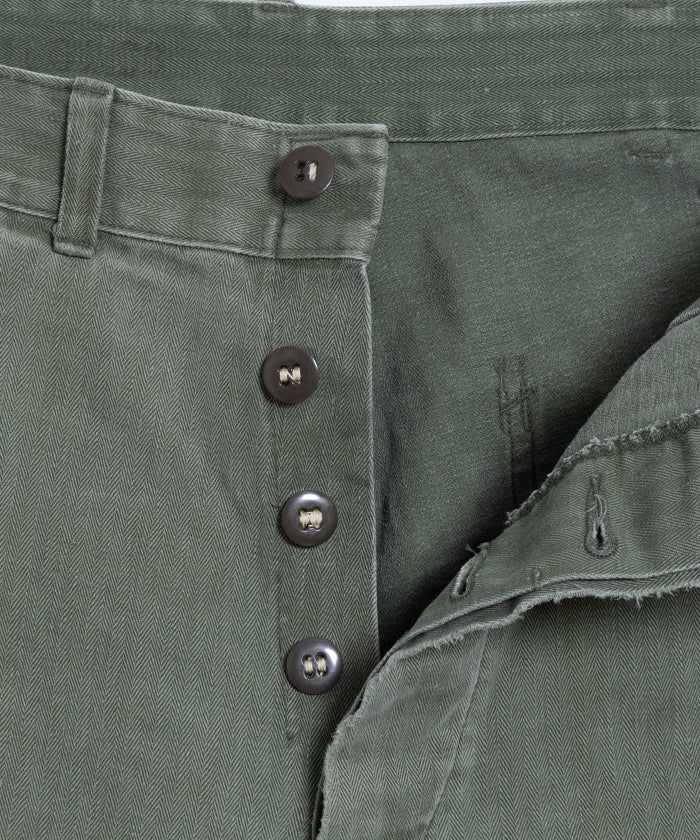 1950's USMC P-53 HBT PANTS / アメリカ海兵隊 P-53 ヘリンボーンツイルパンツ ヴィンテージ ビンテージ 古着 軍モノ 軍パン 実物 オンラインショップ 通販