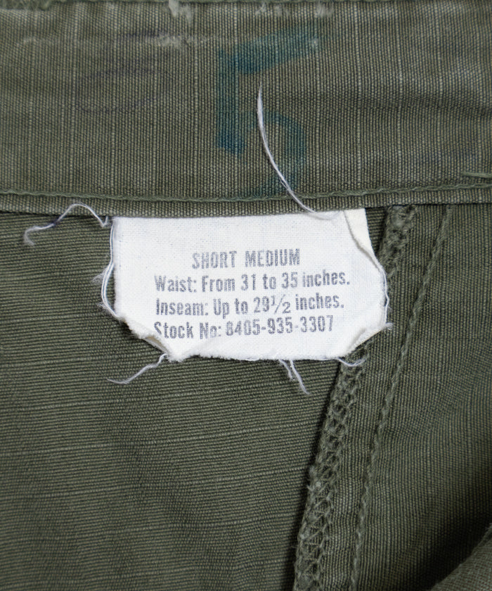 1960's US ARMY JUNGLE FATIGUE PANTS 4TH RIPSTOP / アメリカ軍 ジャングルファティーグパンツ 4TH リップストップ M-Sサイズ ヴィンテージ ビンテージ 古着 軍モノ 軍パン 実物 オンラインショップ 通販