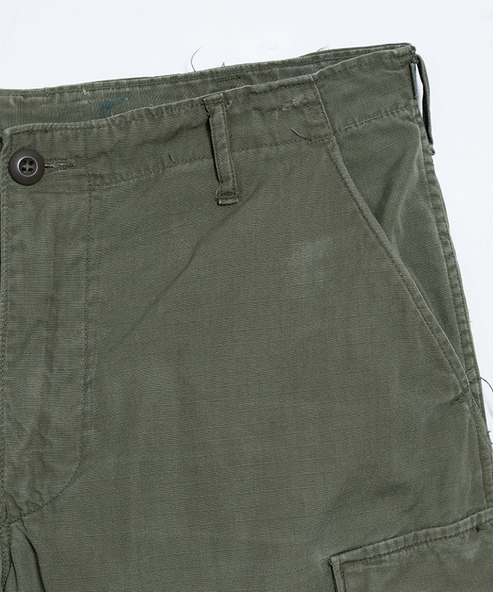 1960's US ARMY JUNGLE FATIGUE PANTS 4TH RIPSTOP / アメリカ軍 ジャングルファティーグパンツ 4TH リップストップ M-Sサイズ ヴィンテージ ビンテージ 古着 軍モノ 軍パン 実物 オンラインショップ 通販