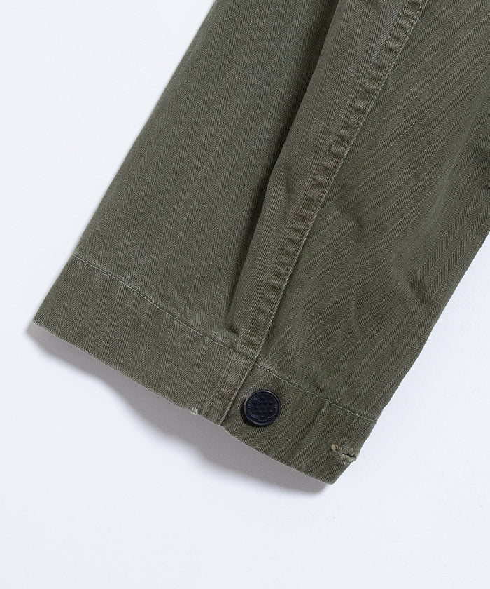 1940's US ARMY M43 HBT JACKET 13 STAR BUTTON / アメリカ軍 M43 ヘリンボーン ジャケット 13スターボタン ヴィンテージ ビンテージ 古着 アメリカ古着 軍モノ 実物 通販 オンラインショップ ミリタリージャケット 神奈川 鎌倉