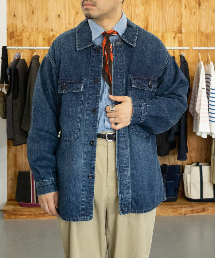 【OUTIL】VESTE BERMS - USED / ウティ デニムシャツジャケット インディゴ 2025AW 2025秋冬 正規取扱店 神奈川 鎌倉 オンラインショップ 通販