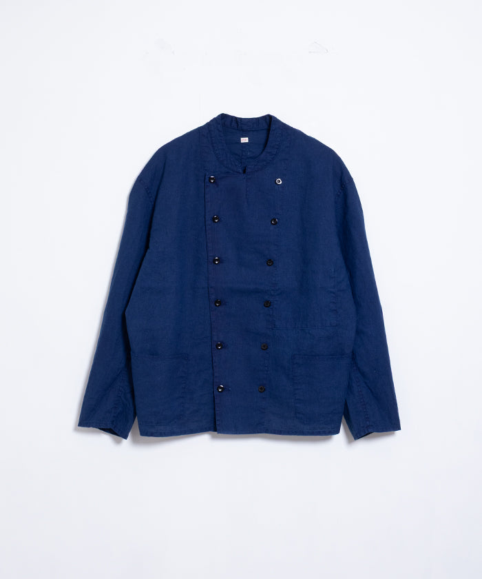 【OUTIL】VESTE CIZE ‐ INDIGO / ウティ コットン リネン ジャケット インディゴ 手染め 2025SS 2025春夏 正規取扱店 神奈川 鎌倉 オンラインショップ 通販