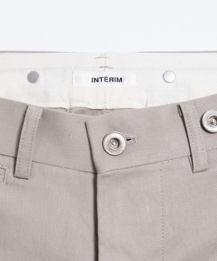 【INTÉRIM】VINTAGE CHINO WASHER MIL BAGGY TROUSER / インテリム ヴィンテージ チノ ワッシャー ミル バギー トラウザーズ 2024秋冬新作 正規取扱店 神奈川 オンラインショップ 通販
