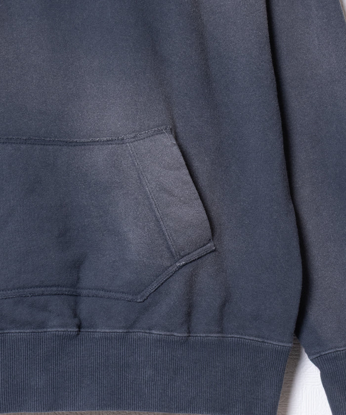 【INTÉRIM】VINTAGE FADE AFTER HOODED SWEAT PARKA - SUMI / インテリム ビンテージ フェード アフターフーデッド スウェット パーカ 2025AW 2025秋冬 正規取扱店 神奈川 鎌倉 オンラインショップ 通販