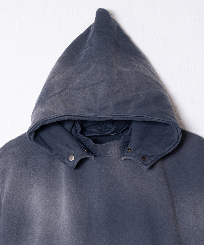 【INTÉRIM】VINTAGE FADE AFTER HOODED SWEAT PARKA - SUMI / インテリム ビンテージ フェード アフターフーデッド スウェット パーカ 2025AW 2025秋冬 正規取扱店 神奈川 鎌倉 オンラインショップ 通販