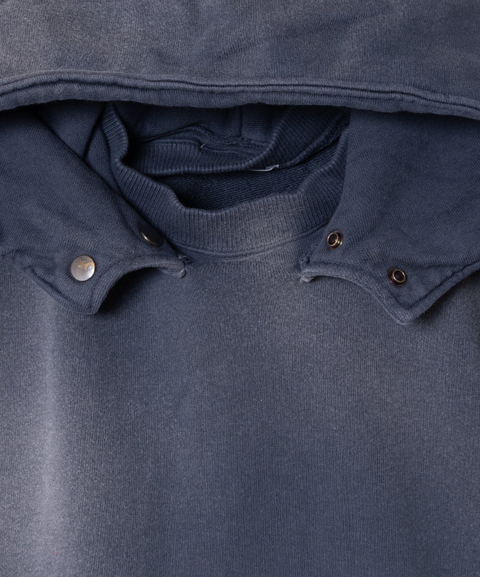 【INTÉRIM】VINTAGE FADE AFTER HOODED SWEAT PARKA - SUMI / インテリム ビンテージ フェード アフターフーデッド スウェット パーカ 2025AW 2025秋冬 正規取扱店 神奈川 鎌倉 オンラインショップ 通販