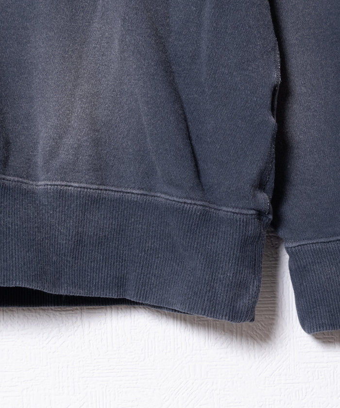 【INTÉRIM】VINTAGE FADE BOTH V-GAZETTE SWEAT SHIRT - SUMI / インテリム ビンテージ フェード 両Vガゼット スウェット 2025AW 2025秋冬 正規取扱店 神奈川 鎌倉 オンラインショップ 通販