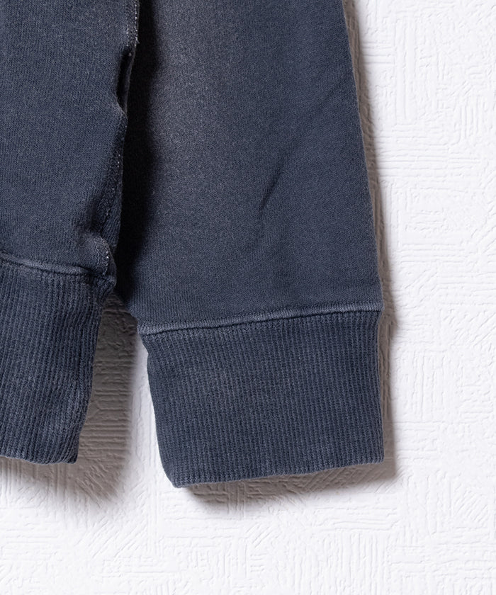 【INTÉRIM】VINTAGE FADE BOTH V-GAZETTE SWEAT SHIRT - SUMI / インテリム ビンテージ フェード 両Vガゼット スウェット 2025AW 2025秋冬 正規取扱店 神奈川 鎌倉 オンラインショップ 通販