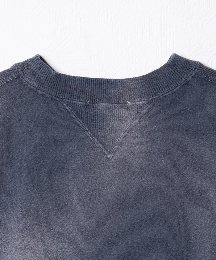 【INTÉRIM】VINTAGE FADE BOTH V-GAZETTE SWEAT SHIRT - SUMI / インテリム ビンテージ フェード 両Vガゼット スウェット 2025AW 2025秋冬 正規取扱店 神奈川 鎌倉 オンラインショップ 通販