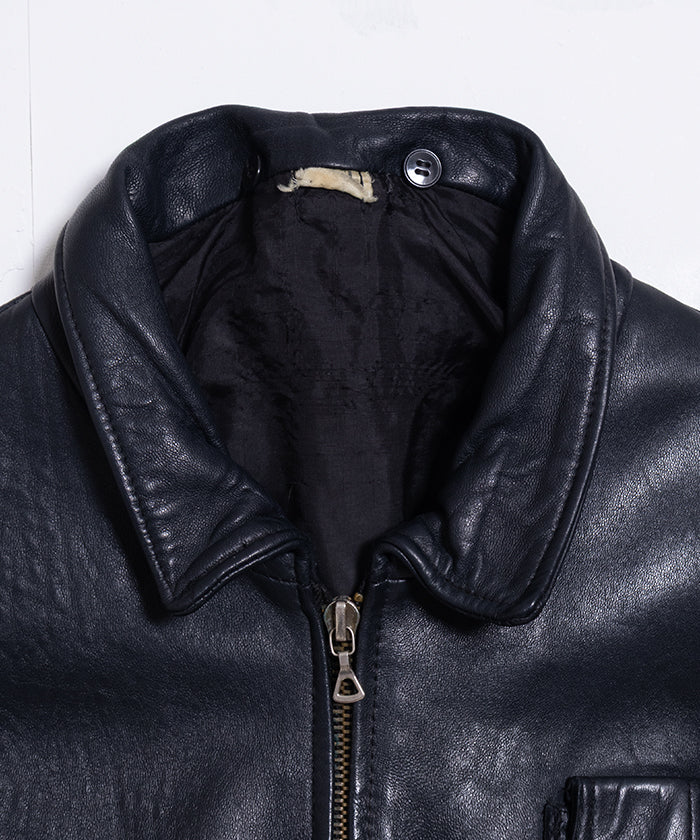 1970's FRENCH K6 LEATHER PILOT JACKET MADE BY S.A.R.L LE CASSIS