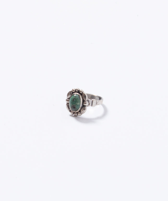 VINTAGE BELL TRADING POST SILVER TURQUOISE RING