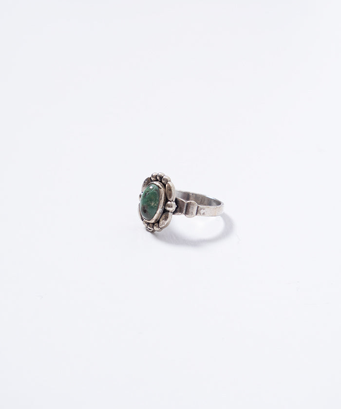 VINTAGE BELL TRADING POST SILVER TURQUOISE RING