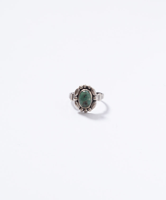 VINTAGE BELL TRADING POST SILVER TURQUOISE RING