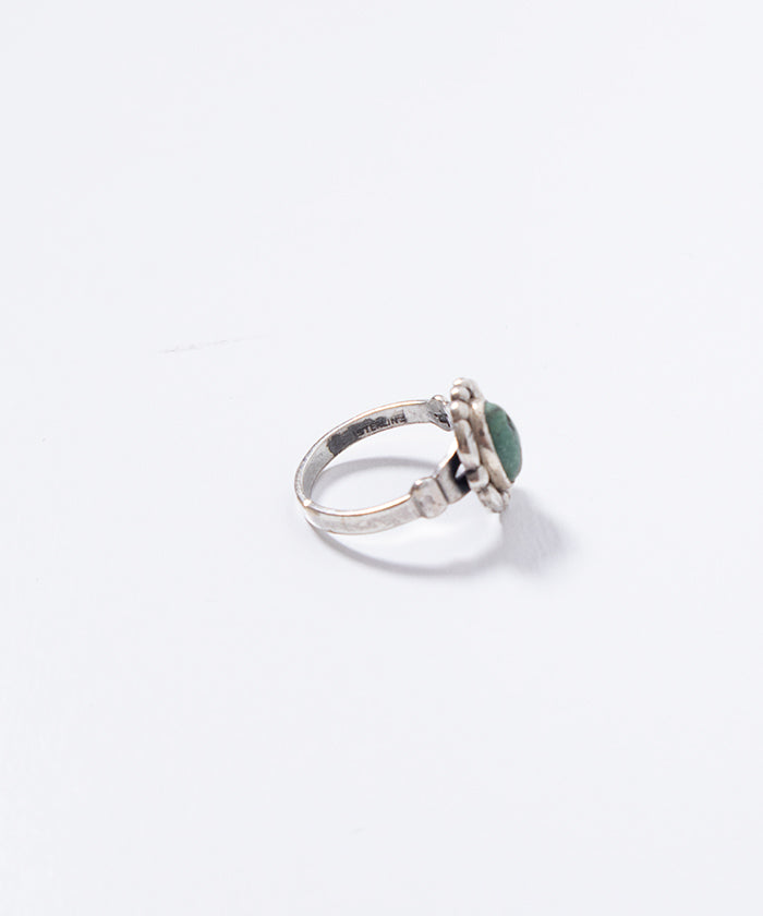 VINTAGE BELL TRADING POST SILVER TURQUOISE RING