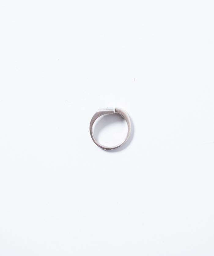 VINTAGE ZUNI TURQUOISE INLAY SILVER RING - 1