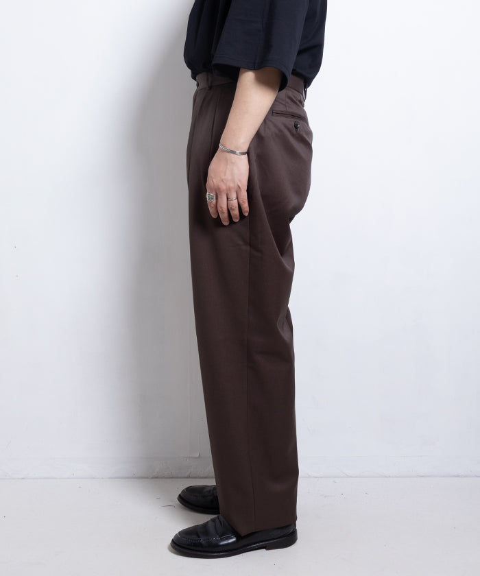 【NEAT】WOOL GABARDINE NEAT CHINO - K.BROWN / ニート ウールギャバジン ニートチノ ブラウン 2025SS 2025春夏 正規取扱店 神奈川 鎌倉 オンラインショップ 通販