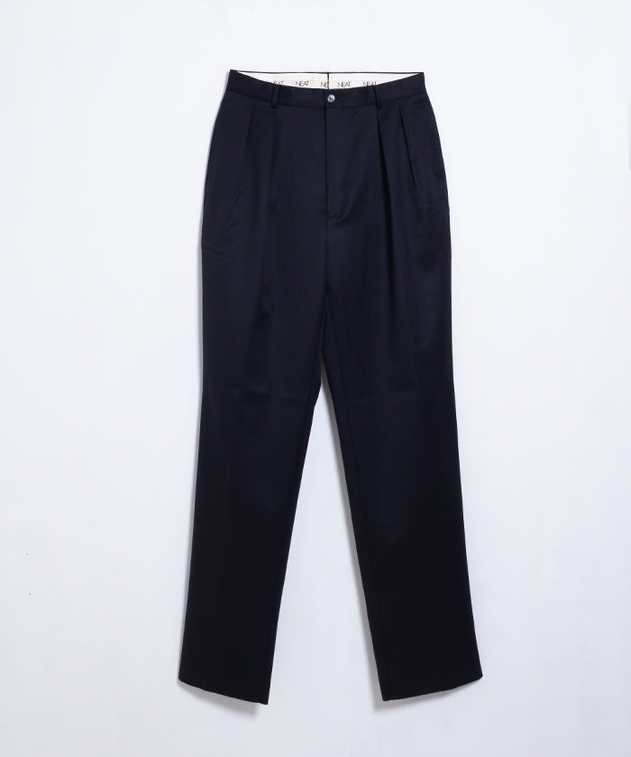 【NEAT】WOOL GABARDINE NEAT CHINO - NAVY / ニート ウールギャバジン ニートチノ ネイビー 2025SS 2025春夏 正規取扱店 神奈川 鎌倉 オンラインショップ 通販