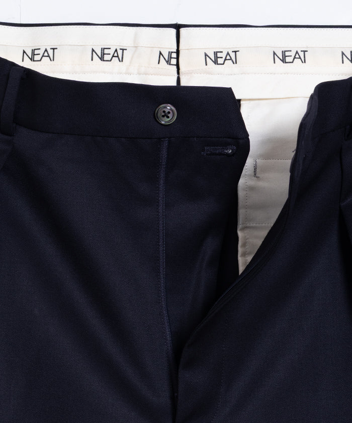 【NEAT】WOOL GABARDINE NEAT CHINO - NAVY / ニート ウールギャバジン ニートチノ ネイビー 2025SS 2025春夏 正規取扱店 神奈川 鎌倉 オンラインショップ 通販