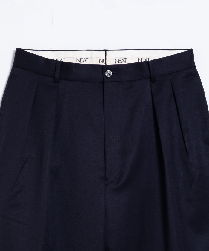 【NEAT】WOOL GABARDINE NEAT CHINO - NAVY / ニート ウールギャバジン ニートチノ ネイビー 2025SS 2025春夏 正規取扱店 神奈川 鎌倉 オンラインショップ 通販