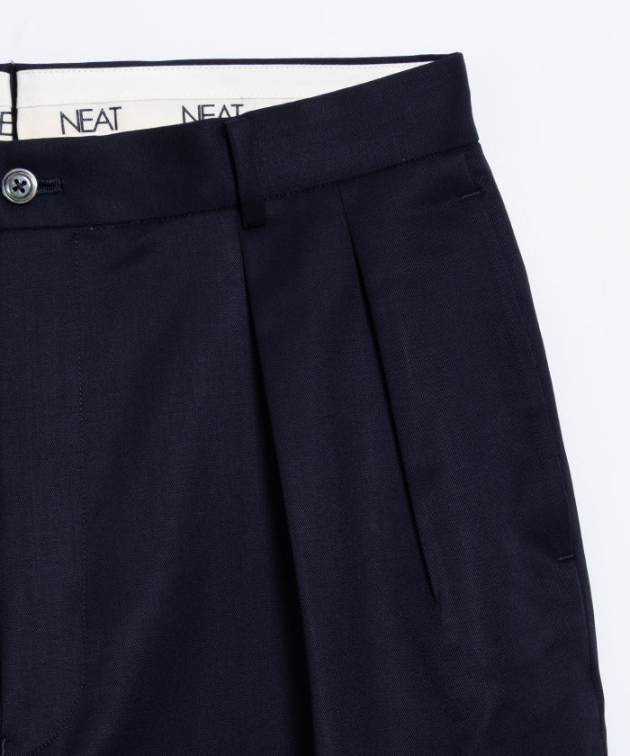 【NEAT】WOOL GABARDINE NEAT CHINO - NAVY / ニート ウールギャバジン ニートチノ ネイビー 2025SS 2025春夏 正規取扱店 神奈川 鎌倉 オンラインショップ 通販