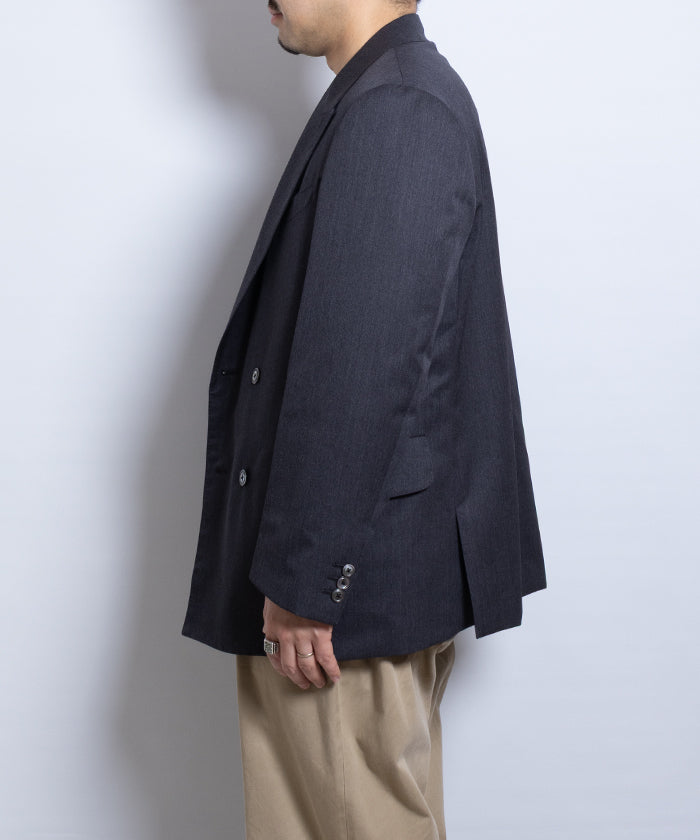 【NEAT】WOOL GABARDINE PAUL JACKET - GRAY / ニート ウールギャバジン ポール ジャケット グレー ダブルブレストジャケット 2025SS 2025春夏 正規取扱店 神奈川 鎌倉オンラインショップ 通販