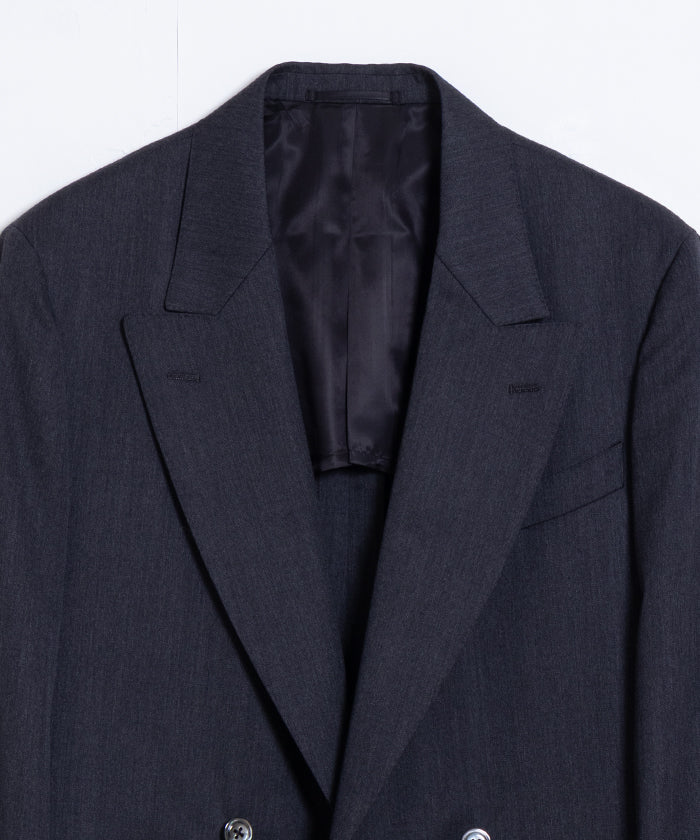 【NEAT】WOOL GABARDINE PAUL JACKET - GRAY / ニート ウールギャバジン ポール ジャケット グレー ダブルブレストジャケット 2025SS 2025春夏 正規取扱店 神奈川 鎌倉オンラインショップ 通販
