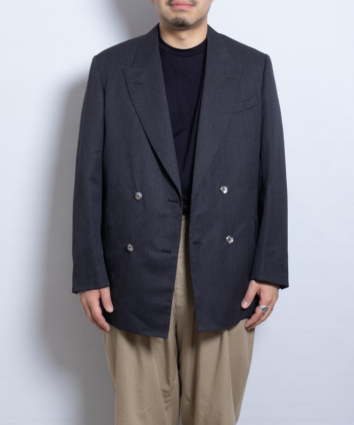 【NEAT】WOOL GABARDINE PAUL JACKET - GRAY / ニート ウールギャバジン ポール ジャケット グレー ダブルブレストジャケット 2025SS 2025春夏 正規取扱店 神奈川 鎌倉オンラインショップ 通販