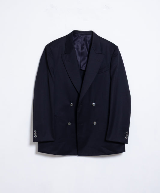 【NEAT】WOOL GABARDINE PAUL JACKET - NAVY / ニート ウールギャバジン ポール ジャケット ネイビー ダブルブレストジャケット 2025SS 2025春夏 正規取扱店 神奈川 鎌倉オンラインショップ 通販