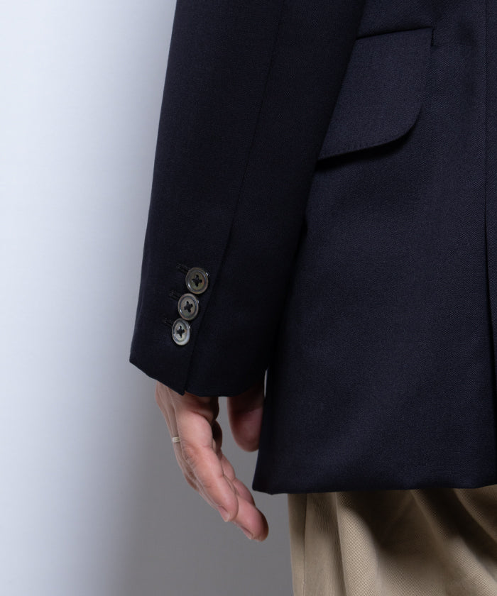 【NEAT】WOOL GABARDINE PAUL JACKET - NAVY / ニート ウールギャバジン ポール ジャケット ネイビー ダブルブレストジャケット 2025SS 2025春夏 正規取扱店 神奈川 鎌倉オンラインショップ 通販