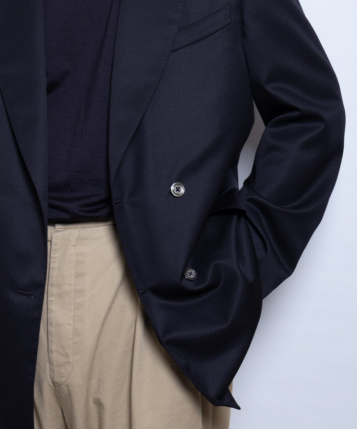 【NEAT】WOOL GABARDINE PAUL JACKET - NAVY / ニート ウールギャバジン ポール ジャケット ネイビー ダブルブレストジャケット 2025SS 2025春夏 正規取扱店 神奈川 鎌倉オンラインショップ 通販